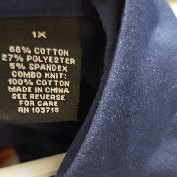 Zac & Rachel Dark Blue Pleated Button DownWith Stretchable Soft Cotton Sides. - Picture 4 of 5